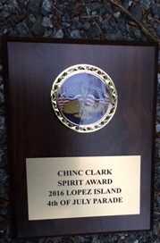 Chinc Clark Spirit Award 2016 Lopez Island Parade